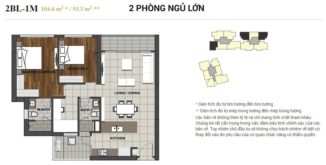 Mặt bằng thiết kế căn hộ The View Riviera Point