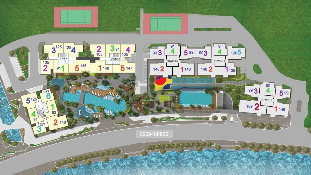 Mặt bằng căn hộ riviera Point