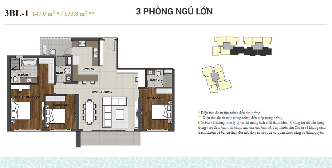 Mặt bằng thiết kế căn hộ The View Riviera Point